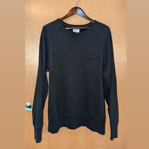 Todd Snyder + Champion Men's Crew Neck Sweatshirt, Black, Cotton, Size XXL